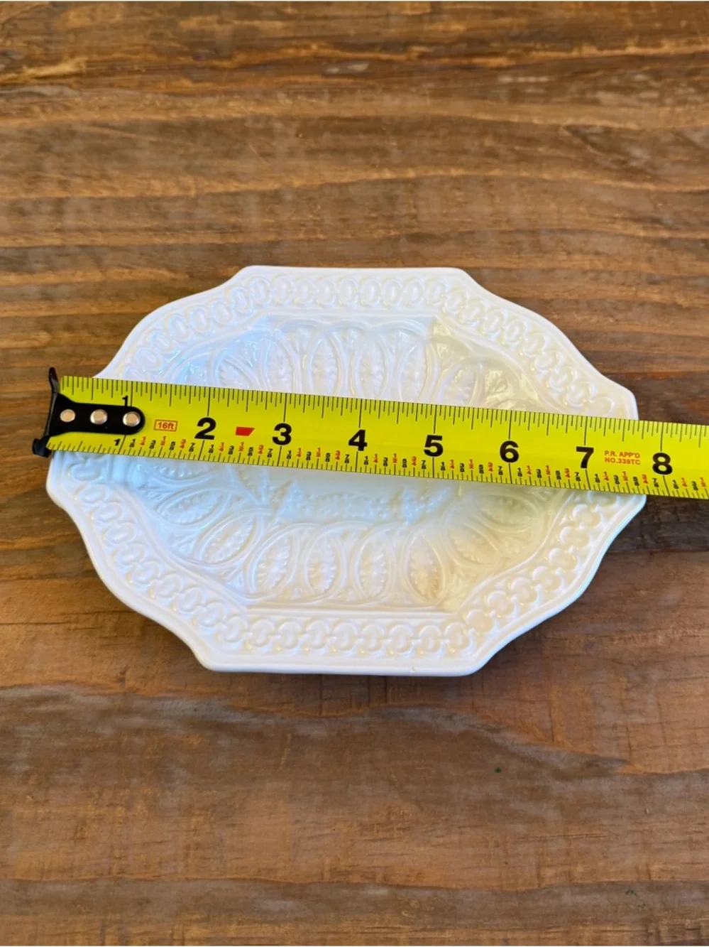 Labrazel White Porcelain Soap Dish Tray Italy